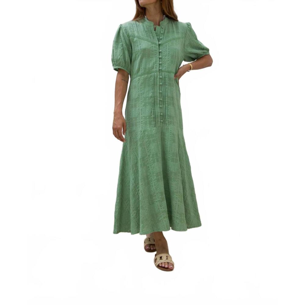 NEW EXVOTO sophie maxi dress in meadow green